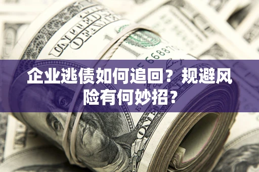 武汉企业逃债如何追回？规避风险有何妙招？