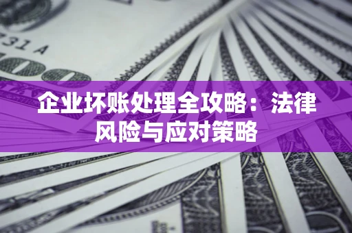 武汉企业坏账处理全攻略：法律风险与应对策略
