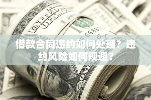 武汉借款合同违约如何处理？违约风险如何规避？