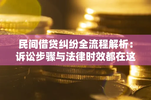 武汉民间借贷纠纷全流程解析：诉讼步骤与法律时效都在这儿了
