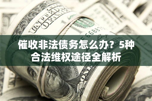武汉催收非法债务怎么办？5种合法维权途径全解析