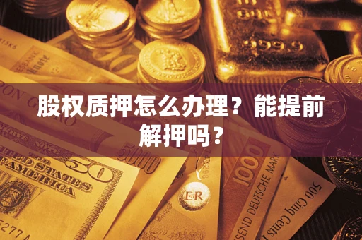 武汉股权质押怎么办理？能提前解押吗？